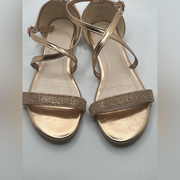 DB STUDIO Women’s Rose Gold Crisscross Strap Sandals  Size 8 - Picture 6 of 10